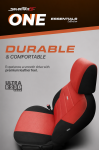 Set Huse Scaune Auto SelectedFit One Design by Otom textil – Negru si rosu, pentru scaune fata si spate