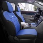 Set Huse Scaune Auto SelectedFit Flex Design by Otom textil – Negru si albastru, pentru scaune fata si spate
