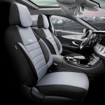 Set tapiterie SelectedFit Pro Design by Otom textil cu piele ecologica – Neagra si gri deschis, pentru scaune fata si spate