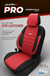 Set Huse Scaune Auto SelectedFit Pro Design by Otom textil cu piele ecologica – Negru si rosu, pentru scaune fata si spate