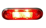 Lampa gabarit LED rosie 24V, 75 x 22 x 8 mm, cablu 23 cm, rezistenta la apa, pentru camion, remorca, autoutilitara, platforma, autobuz