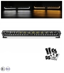 LED BAR Flexzon SHARK-LITE BOOST 47 cm, 125W, 11000 lm, DRL Alb-Portocaliu, Efect de Pornire Dinamic, lumina de avertizare cu 4 moduri, E-Mark E9, R65, 10-24V