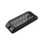 LED Gabarit Girofar Stroboscopic, Lumina Portocalie, 12 LED, 9.1W, 12 Moduri, E-Mark E9, ECE R65, IP67, 12-24V, 128 mm