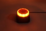 Girofar LED Stroboscopic cu Alarma Sonora 97 dB, Lumina Portocalie, 14.5W, 9 Moduri, E-Mark E9, ECE R65, IP67, 12-24V