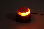 Girofar LED Stroboscopic cu Alarma Sonora 97 dB, Lumina Portocalie, 14.5W, 9 Moduri, E-Mark E9, ECE R65, IP67, 12-24V