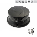 Girofar LED Stroboscopic Portocaliu Fumuriu, 36 LED, 19W, 12-24V, 7 Moduri de Avertizare, ECE R65/R10, E9, IP67, Diametru 108 mm