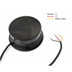 Girofar LED Stroboscopic Portocaliu Fumuriu, 36 LED, 19W, 12-24V, 7 Moduri de Avertizare, ECE R65/R10, E9, IP67, Diametru 108 mm