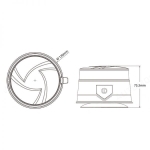 Girofar LED Stroboscopic Portocaliu Fumuriu, cu Baterie Li-Ion si Telecomanda, 36 LED, 19W, 12-24V, 7 Moduri, Magnetic cu Ventuza, E9, ECE R10, IP67