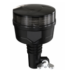 Girofar LED Stroboscopic Portocaliu Fumuriu, cu Montaj pe Suport, 36 LED, 19W, 12-24V, 7 Moduri, ECE R65/R10, E9, IP67, 92 mm