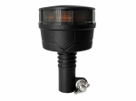Girofar LED Stroboscopic Portocaliu Fumuriu, cu Montaj pe Suport, 36 LED, 19W, 12-24V, 7 Moduri, ECE R65/R10, E9, IP67, 92 mm