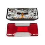 Stop Spate Dreapta pentru IVECO DAILY 2006+, E-mark E24, Becuri 12V Incluse, Compatibil 12/24V, OEM 69500026 / 6950002 / 5801631433