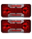 Set 2 Stopuri Spate Stanga + Dreapta pentru IVECO DAILY 2006+, E-mark E24 ,Becuri 12V Incluse, Compatibile 12/24V, OEM 69500032 / 6950003 / 5801631438 / 69500026 / 6950002 / 5801631433