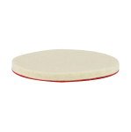 Disc din Pasla pentru Lustruire cu Prindere Velcro, 125x10 mm, pentru Metal, Inox, Aluminiu, Sticla, Faruri si Lemn