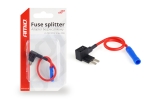 Adaptor siguranta auto AMiO Fuse Splitter MICRO2, bypass pentru siguranta suplimentara, max. 20A, cablu 120 mm