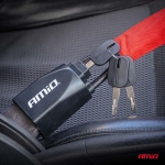 Blocator antifurt pentru volan AMiO, 68 cm, universal, otel calit, incuietoare cu 3 chei, pentru autoturisme si SUV