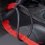 Blocator antifurt pentru volan AMiO, 68 cm, universal, otel calit, incuietoare cu 3 chei, pentru autoturisme si SUV