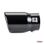 Ornament toba esapament AMiO, universal, negru, otel inoxidabil, prindere 43-62 mm, lungime 130 mm