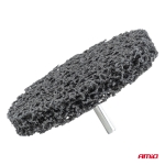 Disc abraziv din fibra netesuta pentru indepartarea ruginii AMIO, 100x15 mm, tija 6 mm