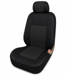 2+1 Set Huse Scaune Premium Pentru Duba si Autoutilitara, Universale, Textil Premium, Negru, 5 Piese