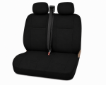 2+1 Set Huse Scaune Pentru Duba si Autoutilitara, Universale, Textil, Negru, 5 Piese