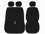 2+1 Set Huse Scaune Pentru Duba si Autoutilitara, Universale, Textil, Negru, 5 Piese