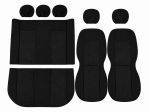 Set huse scaun auto universal Flexzon Dream, negru, 9 buc