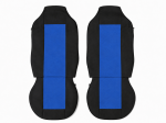 Set Huse Scaune Camion Pentru MAN GA, TGL, TGX, TGS, Textil, Albastru-Negru, 2 Piese