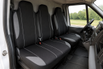 Set 2+1 Huse Scaune Fata Flexzon Auto Universale VAN Textil Negru/Gri