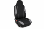Set 2+1 Huse Scaune Fata Flexzon Auto Universale VAN Textil Negru/Gri