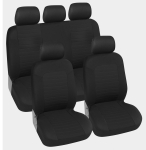 Set Complet Huse Scaune Auto Flexzon Universale , Negru , Textil