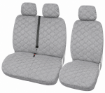 Set 2+1Huse Scaune Auto Fata Flexzon, Universale, Тextile Мoi, Gri