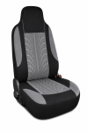 Set 2+1 Huse Scaune Auto VAN Textil Gri/Negru