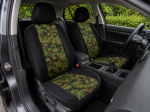 1+1 Huse universale pentru scaunele din fata – tapiterie textila pentru autoturism, microbuz si SUV – culoare camuflaj negru-verde