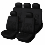 Set Complet Huse Scaune Auto Universale, Negru, 9 Piese