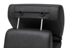 Set huse universale / tapițerie pentru scaunele din față ale mașinii / autobuzului / jeep-ului - piele ecologică - roșu cu negru
