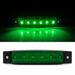 Lampa Laterala gabarit LED cu 6 LED-uri SMD – Verde, 12-24V - 93mm
