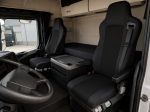 Set Huse Scaune Camion Premium Pentru Mercedes Axor, Atego, Actros, Textil, Negru, 2 Piese
