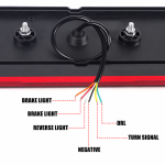 Set lampi spate LED 4 functii stanga + dreapta E9 cu semnalizare dinamica - 12/24V