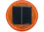 LED Girofar Stroboscopic Solar Portocaliu 18 LED, 4 Moduri, 12V, Acumulator, Prindere Magnetica