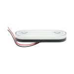 Lampa Laterala Gabarit LED Ovala 12-24V, Alba, 24 LED, Efect Neon, 115 x 44 mm