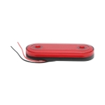 Lampa Laterala Gabarit LED Ovala 12-24V, Rosie, 24 LED, Efect Neon, 115 x 44 mm