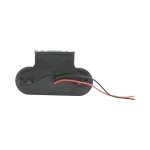 Lampa Laterala Gabarit LED Ovala 12-24V, Portocalie, 24 LED, Efect Neon, cu Suport din Cauciuc, 115 x 44 mm