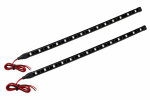 Set lumini de zi LED DRL Flexzon, 2 bucati, 12 SMD LED fiecare, 12V, 1W, 30 cm, lumina albastra