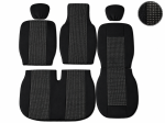 Set 2+1 Huse Scaune Renault Master 2009-2016, Sofer + Bancheta Dubla Pasager, Negru