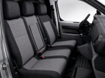 2+1 Huse Scaune Auto Fata pentru Peugeot Expert 2016+, Textil, Negru-Gri, 7 Piese