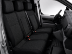 2+1 Huse Scaune Auto Fata pentru Peugeot Expert 2016+, Textil, Negru, 7 Piese