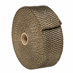 Banda termica termoizolanta, galerii evacuare, tobe de esapament, auto, moto, 1000°C, 5 cm x 12 m, Titanium