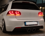 Set stopuri GTI FULL LED pentru Volkswagen Golf 6 VI MK6 Hatchback 2008-2013, GTI R20, semnalizare dinamica, Rosu