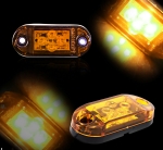 Lampa Laterala gabarit LED cu 4 LED-uri SMD – Portocaliu, 12-24V