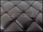 Covorase Auto din Piele Ecologica pentru DAF XF 106, Cutie Automata, Matlasate, Premium, Culoare Negru cu Cusatura Neagra